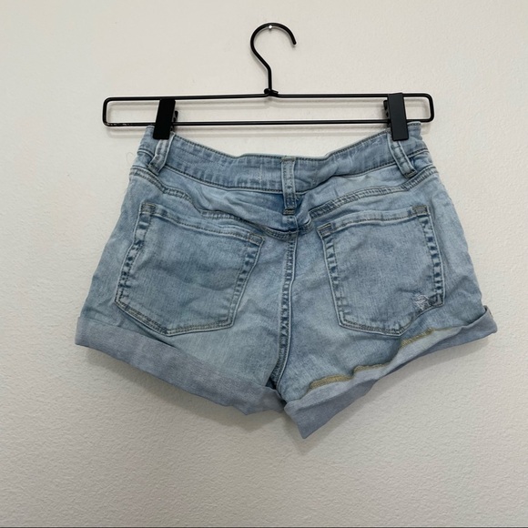 NWOT pacsun super stretch shortie womens distressed lighter wash sz.25 - Picture 3 of 3